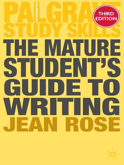 Cover image for The Mature Student's Guide to Writing